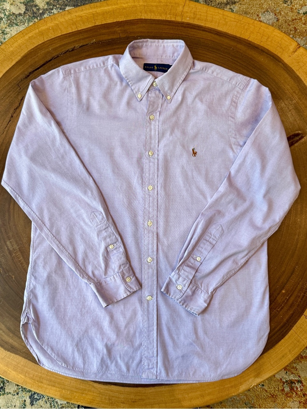 Ralph Lauren Men’s Lavender Button-Down Oxford Shirt